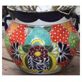 Talavera Hand Painted Mexico Large Planter