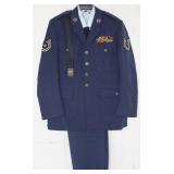 US Air Force Vietnam Era Dress Uniform with Dress Shirt, Tie and Belt