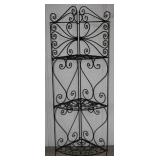 Vintage Wrought Iron Corner Shelf