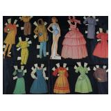 Vintage Paper Dolls Made in USA with Clothes:  "Ginny"
