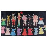 Mattel Corp 1964 Vintage Paper Dolls Made in USA with Clothes:  "Skipper"