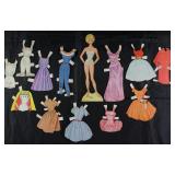 Mattel Corp 1964 Vintage Paper Dolls Made in USA with Clothes: "Barbie"
