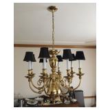 brass chandelier
