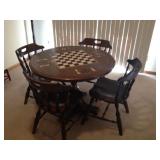 Game/Chess Table with Chess Pieces.