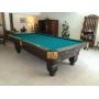 Brunswick 4' x 8' wood-carved pool table. Impeccable condition! Includes pool accessories.
