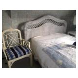 wicker headboard