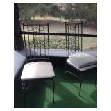 Wrought iron patio table & chairs
