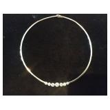 17" Omega style necklace with brilliant cut diamonds will not be on site. For more Information, to p