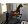 Spectacular Carousel horse and glassware.