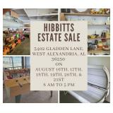 Hibbetts Estate Sale