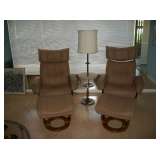 2 STRESSLESS STYLE CHAIRS