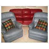LEATHER LA-Z-BOY RECLINERS