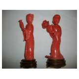 UNUSUAL CORAL CARVINGS