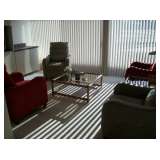 2 RED & 2 TAUPE MICROFIBER RECLINERS