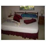 KING BED & HEADBOARD