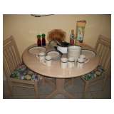 DROP LEAF KIT. TABLE & 3 CHAIRS