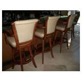 8 LEATHER BAR STOOLS