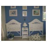 TWIN WICKER HEADBOARDS