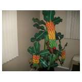 LG. WOOD CARVED TREE