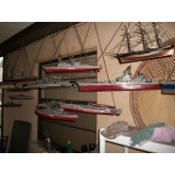13 MODEL BATTLESHIPS