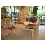 KITCHEN TABLE & 6 CHAIRS