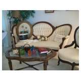 VICTORIAN SETTEE & CHAIR