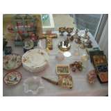 6 STERLING CANDLE STICKS, SUGAR & CREAMER