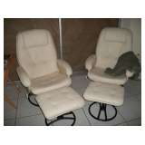 2 STRESSLESS STYLE CHAIRS