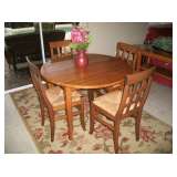 DROP LEAF TABLE & 5 CHAIRS