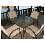 PATIO TABLE & 4 CHAIRS