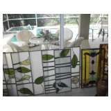 11 STAINED GLASS PANELS