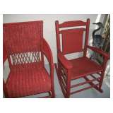 2 WICKER ROCKERS