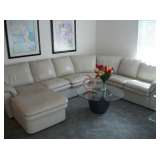 4 PC. LEATHER SECTIONAL