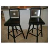 2 SWIVEL STOOLS