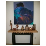 BAMBOO TOP CONSOLE TABLE