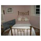 TWIN BED, BRASS FRAME
