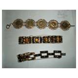 SOVERIGN COIN BRACELET, 14 K BRACELETS