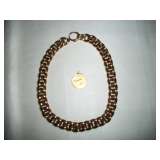 22K SOVERIGN COIN & 14K NECKLACE