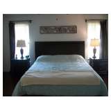 KING DOUBLE SIDED PILLOW TOP & 2 NIGHT STANDS