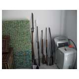 2 SHOTGUNS, 2 RIFFLES, WWI JAPANESE RIFFLE/BAYONET