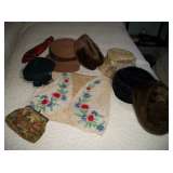 VINTAGE BEADED VEST & HATS