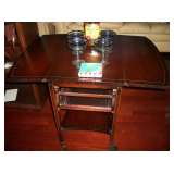 MAHOGANY TEA TROLLEY