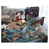 MID-CENTURY POSTCARDS & MAPS, WWII ITEMS
