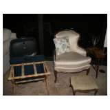 FRENCH CHAIR, QUALITY SUITCASES