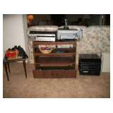 HP PRINTER, STEREO, TURNTABLE