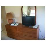 TEAK DRESSER & MIRROR