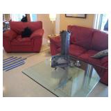 LEATHER SOFA/CHAIR