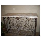 STONE TOPPED CONSOLE