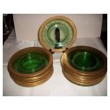 STACKS OF DEPRESSION GLASS