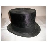 ANTIQUE BEAVER TOP HAT